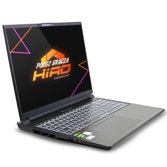Laptop dla graczy i grafiki HIRO EX16 16'' QHD+ OLED 240 Hz Ultra 7 255HX RTX 5070Ti 12GB 64GB 2TB SSD W11Pro
